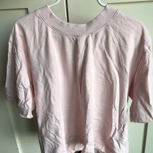 light pink crop top